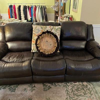 Leather couch 