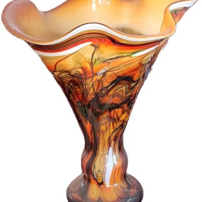 Large Krosno Jozefina art glass vase