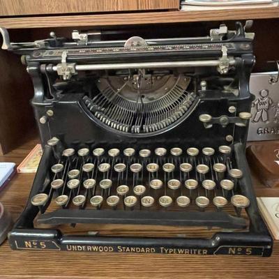 Vintage Underwood No. 5 manual typewriter.