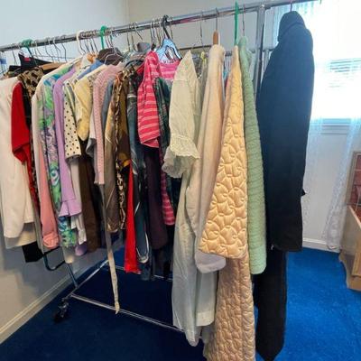 Vintage-to-now women's clothing (sizes small-large).