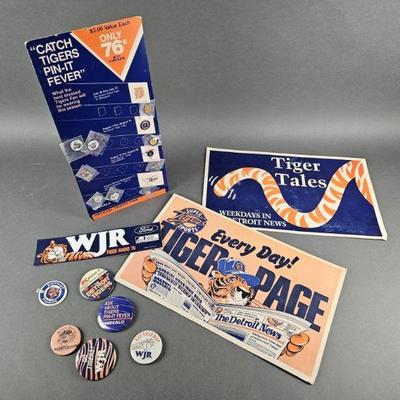 Lot 300 | Vintage Detroit Tigers Posters & Pins!