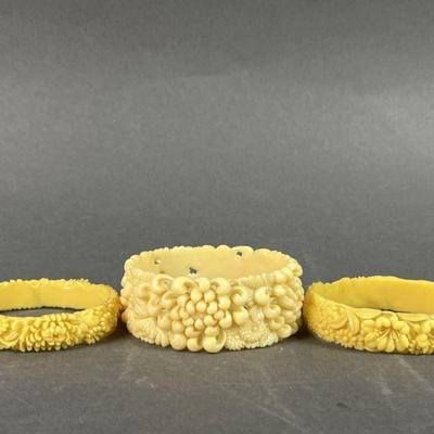 Lot 163 | Vintage Celluloid Bangle Bracelets