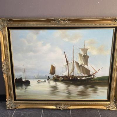 Lot 1221 | Signed Paul Original Oil On Canvas