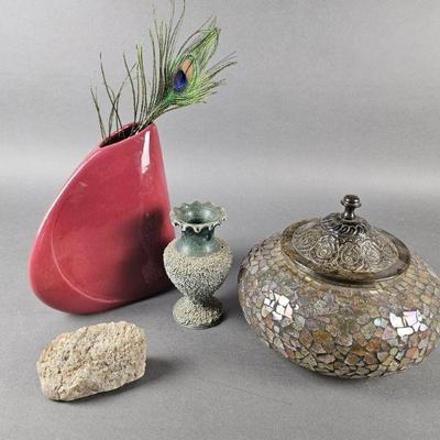 Lot 1048 | MCM Haeger Asymmetrical Vase & More!