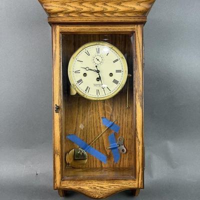 Lot 1189 | New England Oak Flat Too Westminster Chime Wall