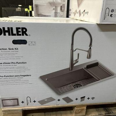 Lot 1408 | New Kohler Pro-Function Sink Kit