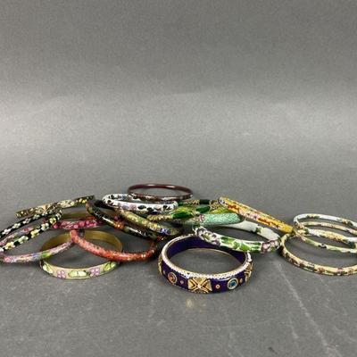 Lot 134 | Cloisonne Bangle Bracelets
