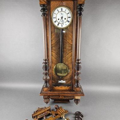 Lot 1190 | Antique 2 Weight Vienna Regulator Wall Clock