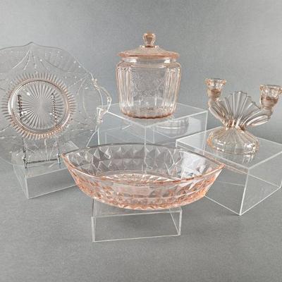Lot 1021 | Vintage Pink Depression Glass & More!