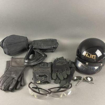 Lot 1244 | HJC Helmet , Riding Gloves & More