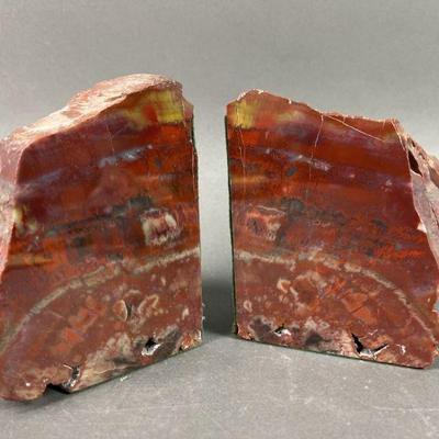 Lot 189 | Red Stone Bookends