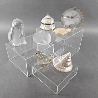 Lot 395 | Viking & Mats Jonasson Glass Bookends & More!