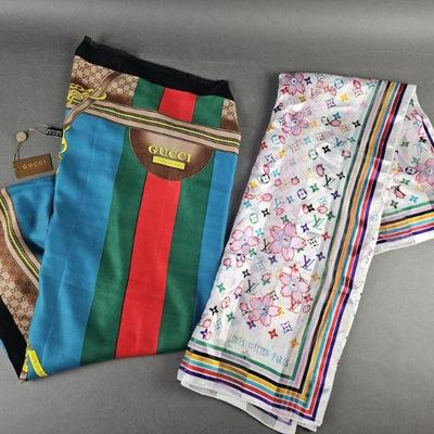 Lot 1396 | Large Vintage Fashion Scarves