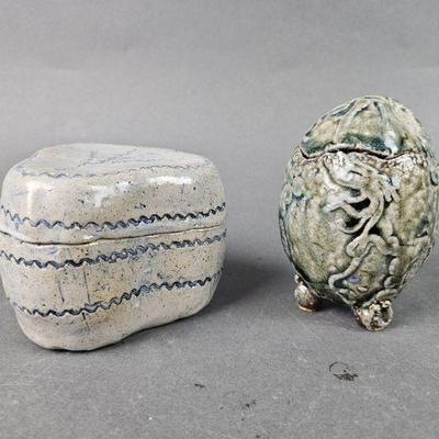 Lot 485 | Hand Made Pottery Trinket Holders