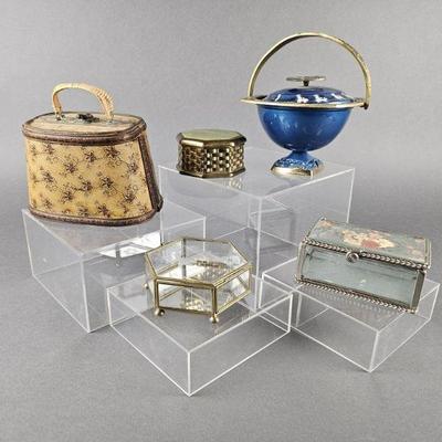 Lot 1054 | Vintage Israeli Brass Enameled bowl & More!