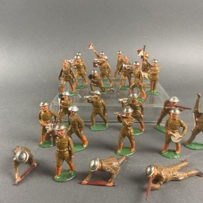 Lot 56 | Vintage Miniature Barclay Toy Lead Soldiers