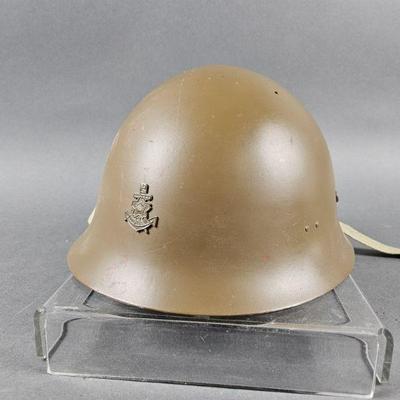 Lot 144 | WWII Japanese Civil Defense Helmet w/ NLF Anchor