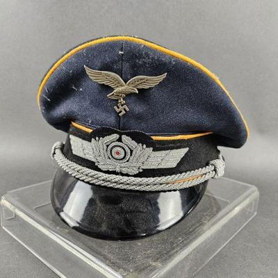 Lot 152 | German WWII Luftwaffe Flight Branch Visor Cap