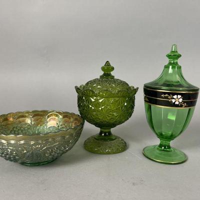 Lot 1035 | Vintage Green Glass