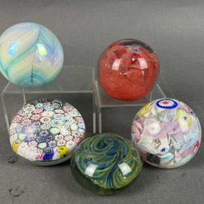 Lot 212 | Glass Paperweights Murano & More