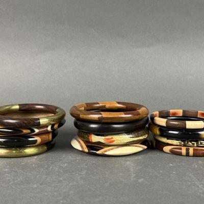 Lot 137 | Wood Bangle Bracelets