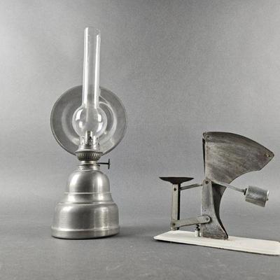 Lot 373 | Vintage Oil Lamp & Egg Grading Scale