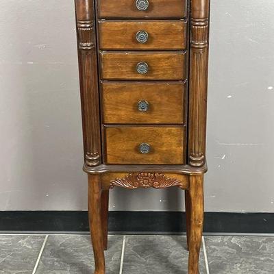 Lot 1238 | Wood Jewelry Armoire