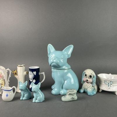 Lot 1315 | Frenchie Cookie Jar and More