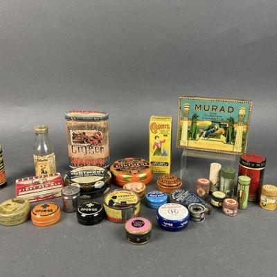 Lot 65 | Vintage Personal Care Tins