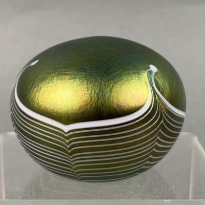 Lot 190 | Terry Crider Pulled Feather Paperweight