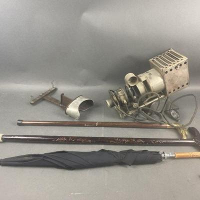 Lot 1405 | Vintage Camera , Canes & More