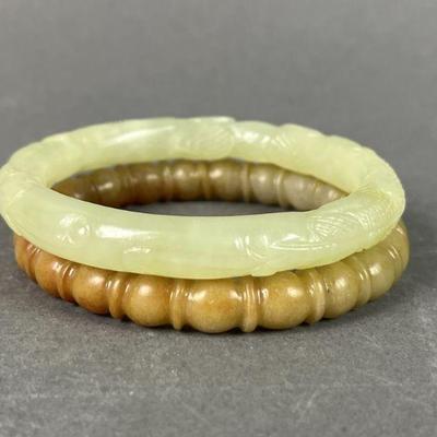 Lot 161 | Carved Stone Bangle Bracelets