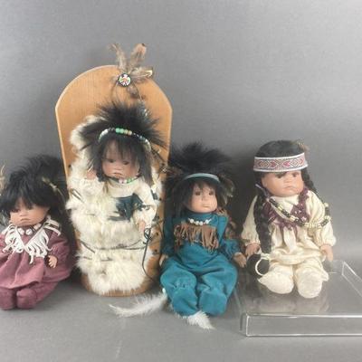 Lot 241 | Signed American Indian Dolls
