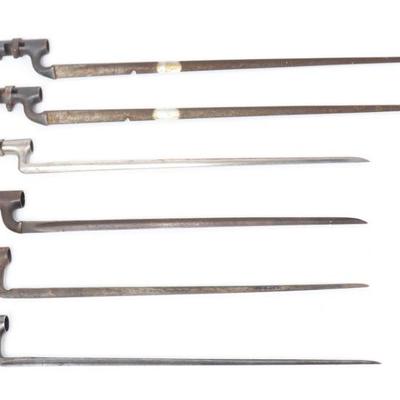 Assorted lot of 6 All-Steel Bayonets