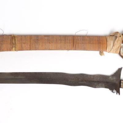 Antique Indonesian MOP Keris Sword w/Scabbard