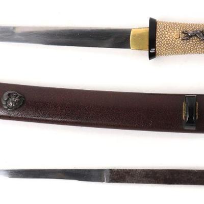 Elegant Japanese Tanto Dagger, Meiji Period 1868-1912