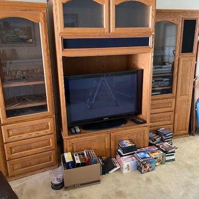 Oak Entertainment Center
