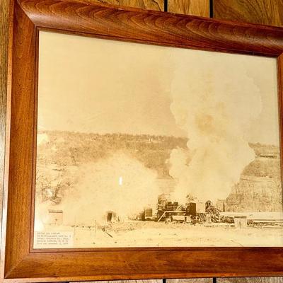 Picture of an oil well blowout from 1958