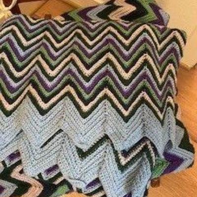 Hand knitted blankets