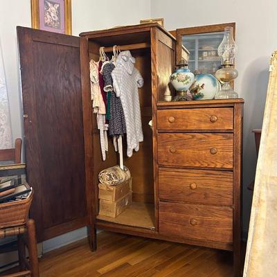Antique solid Oak Chiffarobe , Dresser, Furniture