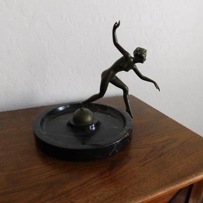 Josef Lorenzi Art deco bronze figure