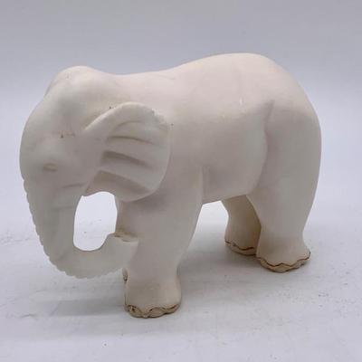 Carved stone elephant, ht. 4 in.