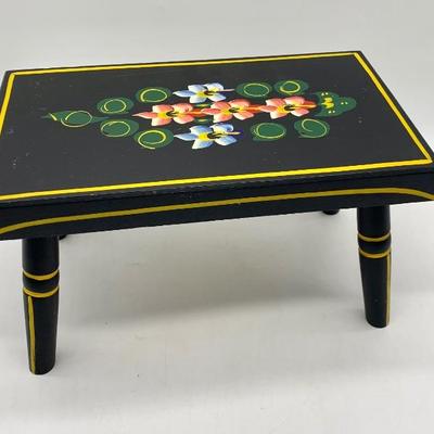 Ebersol hand-painted foot stool