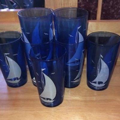 Hazel Atlas White Ships  many pieces