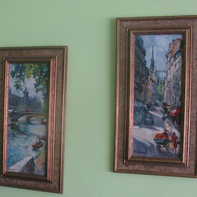 A. Michel oil paintings                  
          $ 135.00 each