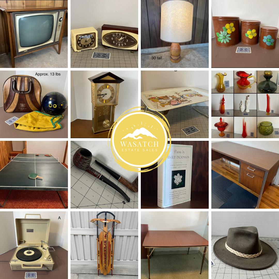 MORE ITEMS ADDED!! Wasatch Estate Sales' ONLINE MURRAY ON SITE Vintage