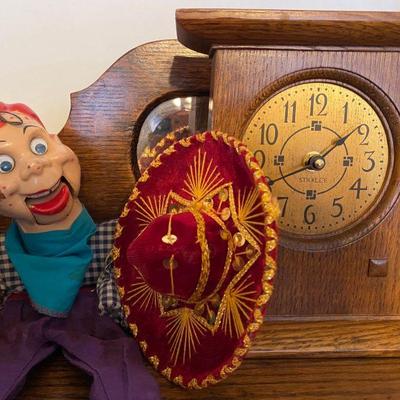 Its Howdy Doody Time 1950s Marionette and Stickley Mantel Clock
