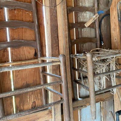 Primitive Ladder Back Chairs