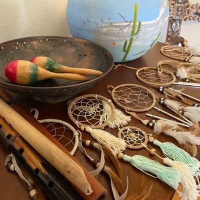 Wooden Flutes, Dream Catchers and other great decoratives