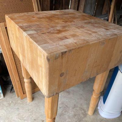 Butcher Block Table